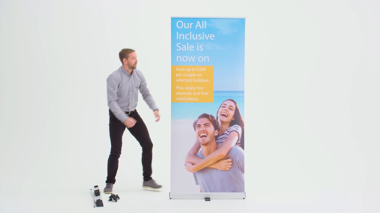 Roller Banner - Single Sided Demonstration