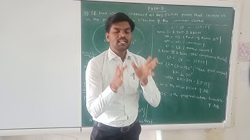 Two circles centre lie on perpendicular bisector of the common chord