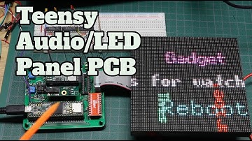 Teensy Audio and LED Panel PCB:  SmartMatrix Compatible