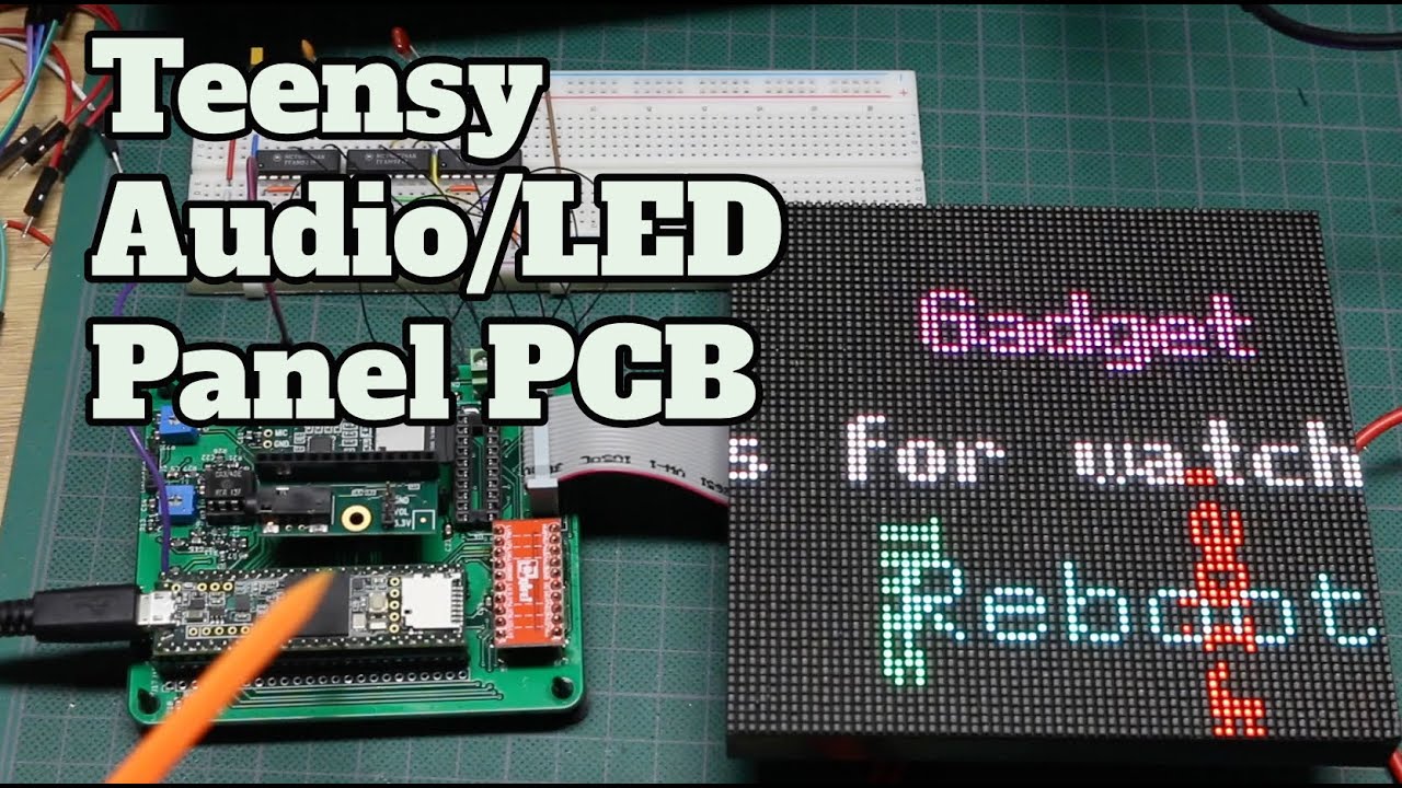 Kælder propel partner Teensy Audio and LED Panel PCB: SmartMatrix Compatible - YouTube