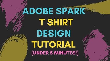 Adobe Spark T-Shirt Design Tutorial || Under 5 Minutes!