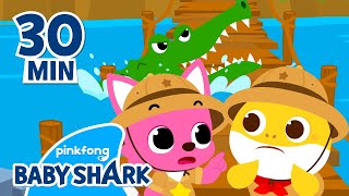 Baby Shark's Jungle Adventure w/ Pinkfong! | +Compilation | Guess the Animals | Baby Shark Official