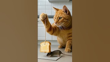 Funny! 🐭 Cat’s Genius Bread Trap vs. Smart Mouse!  [Voice-over]｜Amazing Tabby #shorts #funny #cat