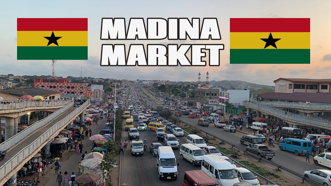 ONE OF GHANA'S BUSIEST MARKETS   MADINA MARKET 4th October 2025.
