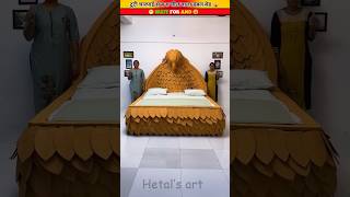 टूटी चारपाई से बना चील वाला डबल बेड 👑~toy/woodworkingartskill handcraft #youtubeshorts #shorts