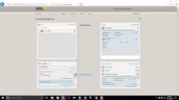 Adding Access Schedule to Door - Axis 1001 Door Controller