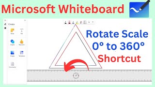 how to rotate scale in Microsoft Whiteboard how to rotate ruler in Microsoft Whiteboard