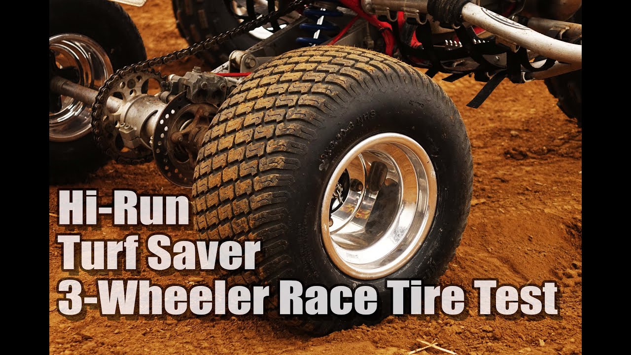 HI-Run Turf Saver 3-Wheeler Race Tire Test - YouTube