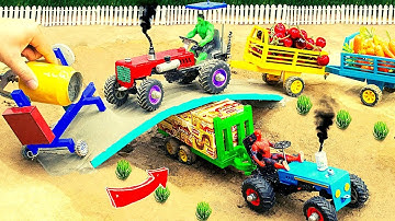 Diy tractor stuck in mud mini science project #25 || @KeepVilla | Tech Creators