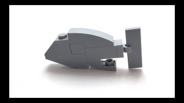 How to Build a LEGO Grouper from ONLY 10 Bricks! (Tutorial)