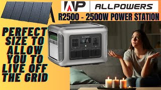 AllPowers R2500 Review  Perfect size to allow you to live off the grid.