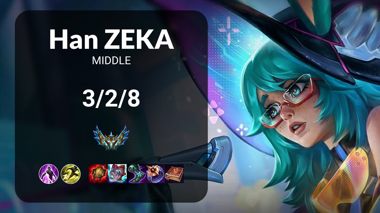 Han Zeka Aurora vs Galio MIDDLE - KR CHALLENGER Patch 15.14