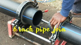 6 inch HDPF pipe join