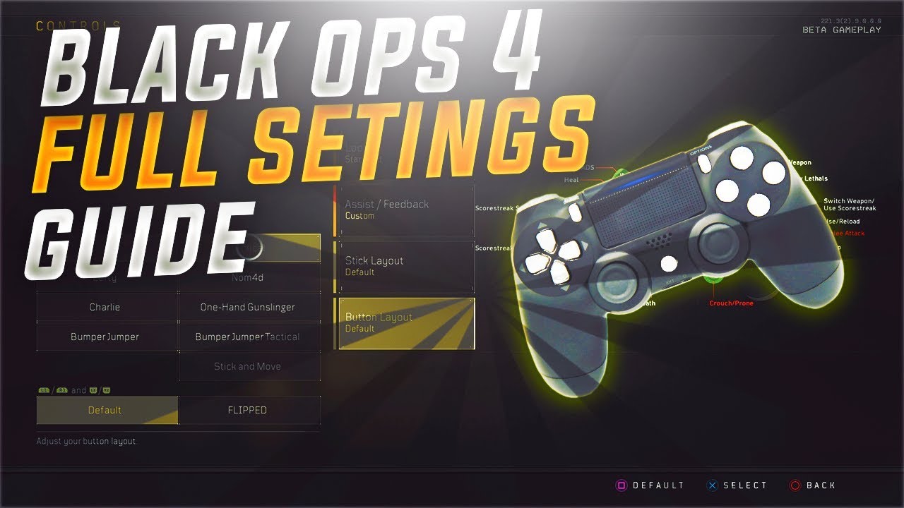 BEST BLACK OPS 4 SETTINGS for SCUF and NONSCUF