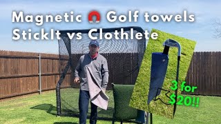 Magnetic Golf ⛳️ towels, StickIt vs Clothlete