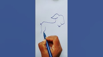 Cute Goat 🐐🐐 easy drawing #shorts #viral shorts #satisfying drawing#beautyful drawing