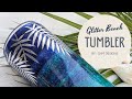 Glitter beach tumbler using powerwash glittertumblers powerwashmethod beachtumbler