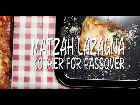 Matzah Lazagna Kosher for Passover