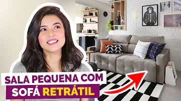 Como colocar o sofá em uma sala pequena?