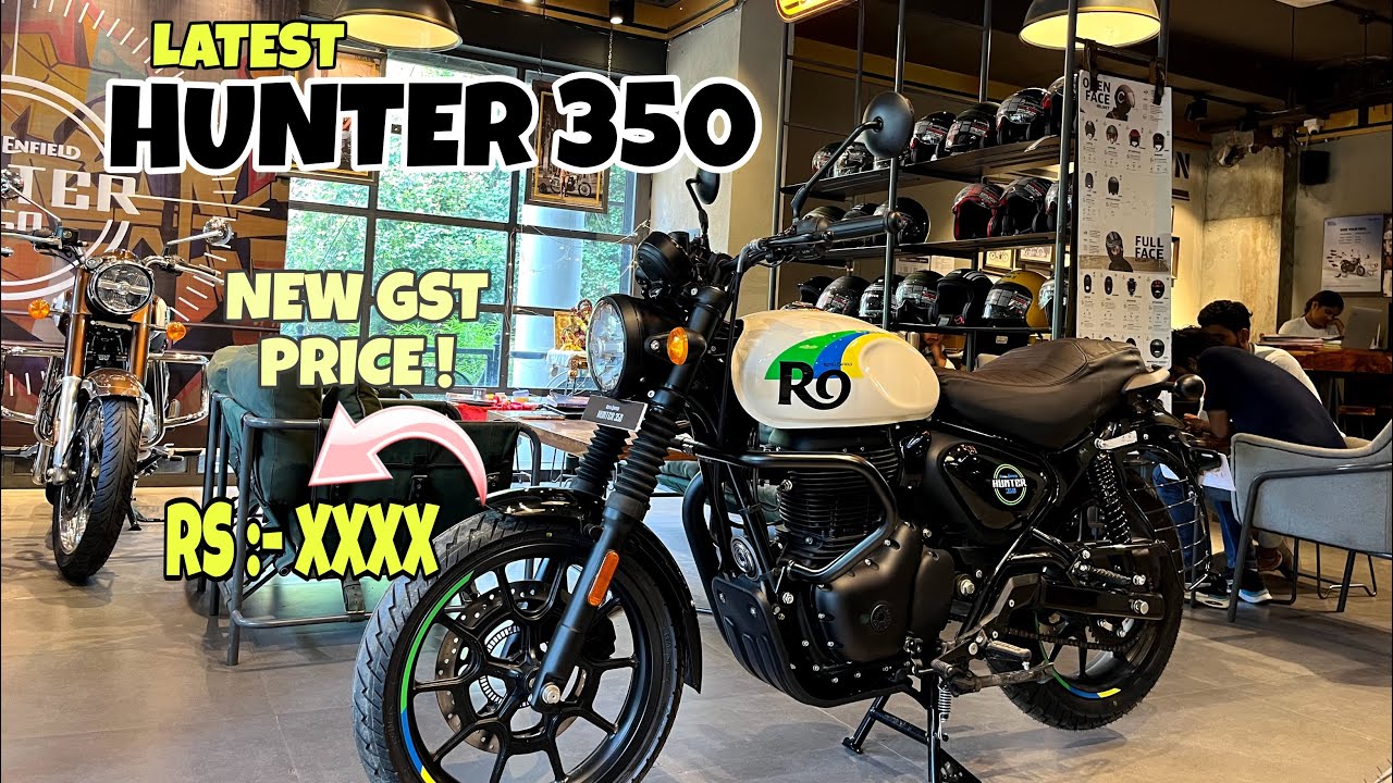 Royal Enfield hunter 350 rio white detailed review | new gst price ...