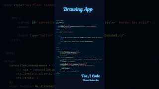 Build a Drawing App Using HTML, CSS, and JavaScript – Step-by-Step Guide #shortvideo #coding
