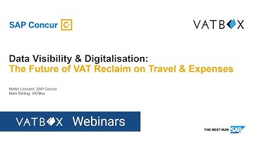 Data Visibility & Digitalisation: The future of VAT Reclaims on Travel & Expenses.