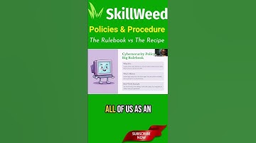 Cyber Policies vs Procedures  Explained with Real Life Examples