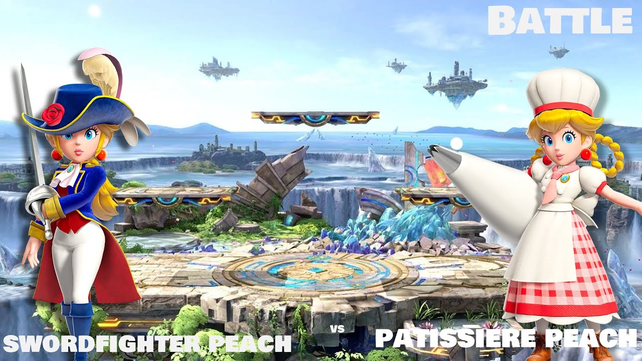 Super Smash Bros. Ultimate | Patissiere Peach vs Swordfighter Peach | 56 Minuto de tempo