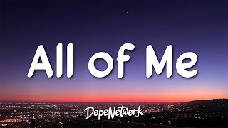 John Legend - All of Me (Lyrics)