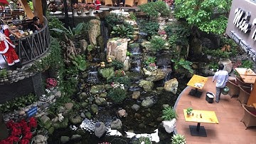 Kho Tư liệu Xây dựng - Thác nước đẹp cafe sân vườn | tiểu cảnh, hòn non bộ, thác nước