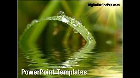 Water Drop PowerPoint Template Backgrounds - DigitalOfficePro #04223