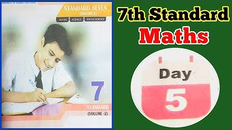 7th Standard Maths Day 4 worksheet answer ...