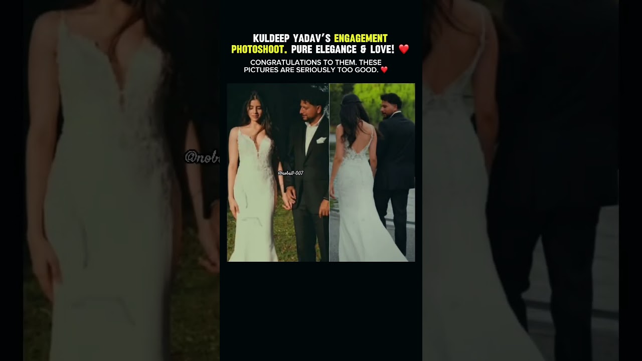 Kuldeep Yadav’s Engagement Photoshoot — Pure Elegance & Love 