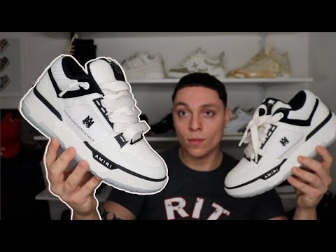 GOING VIRAL! AMIRI MA-1 Black White Lace Up Sneaker (Review) + ON FOOT ...