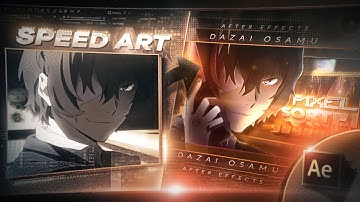 Dazai Thumbnail Speedart | After Effects
