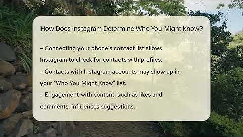 How Does Instagram Determine Who You Might Know? - Everyday-Networking