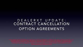 Contract Cancellation Option Agreement Update Contract Cancellation Option Agreement Update
