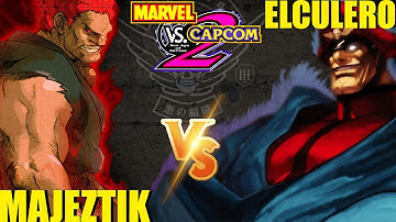 MvC2 Mvci Umvc3 ELCULERO vs MAJEZTIK (Fightcade) pt 1