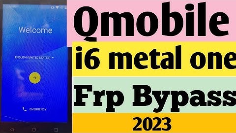 Q mobile i6 metal one frp Bypass Easly without PC 2023 How to unlock google Frp