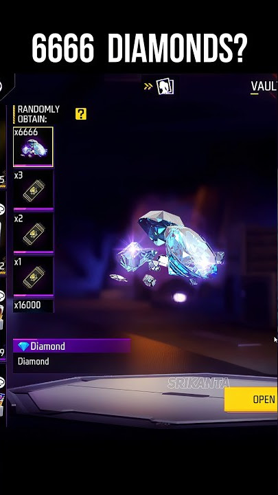 Opening 6666 Diamond Crate 🔥 6TH Anniversary Event #srikantaff