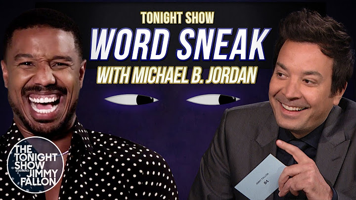 Word Sneak with Michael B. Jordan | The Tonight Show Starring Jimmy Fallon
