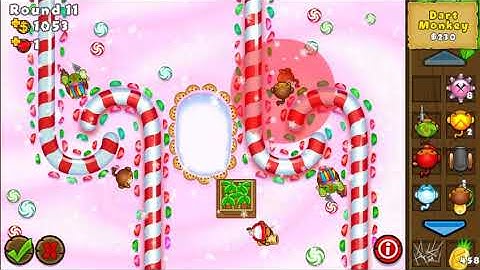 BTD5 Mobile - Mastery Mode UPDATED - Candyland - Impoppable - PERFECT STRATEGY