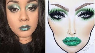 Tutorial Tuesday | @casieemua face chart recreation | No talking