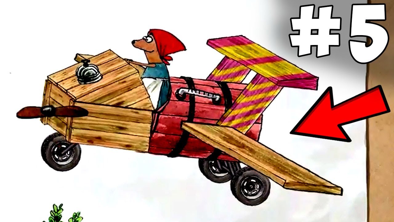 Лепим снеговика. Петсон и Финдус. 5 серия Мастерская Петсона. Озвучка Раббит Гуд.