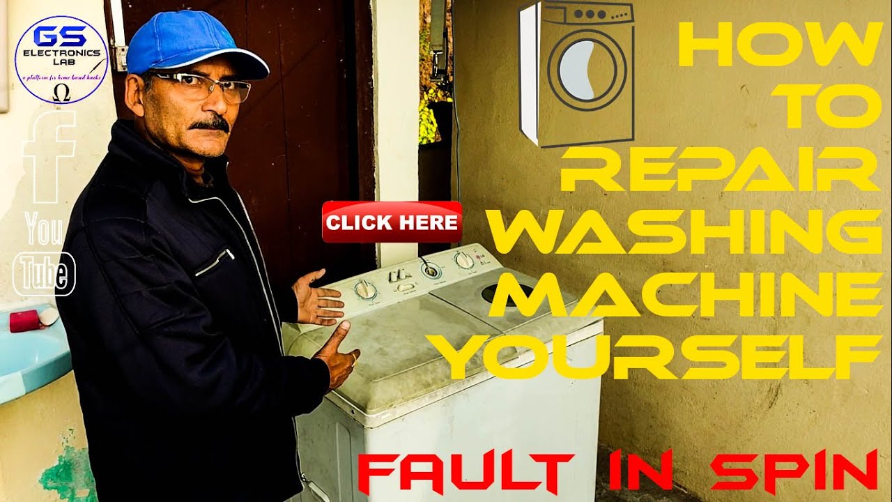 How to Repair a Washing Machine Washing Machine working Spin Fault