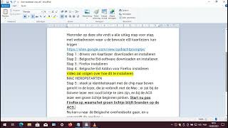 Belgische ID - eID kaartlezer  voor Macbook M1 op Ventura (09/2023) - Nederlands