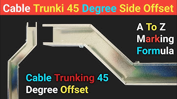 Cable Trunki 45 Degree Side Offset | Cable Trunking 45 Degree Offset | 45 Degree Offset √