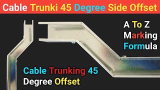 Cable Trunki 45 Degree Side Offset | Cable Trunking 45 Degree Offset | 45 Degree Offset √