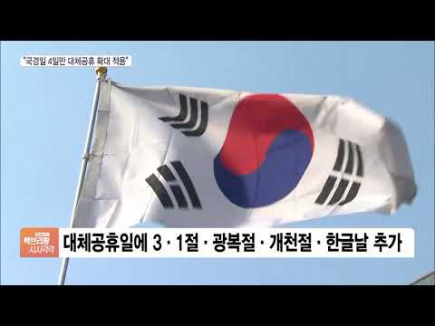 대체공휴일 성탄절·석가탄신일 빠져…올해 3일 더 쉰다