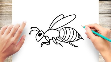 How to Draw a Bee Step by Step for Kids